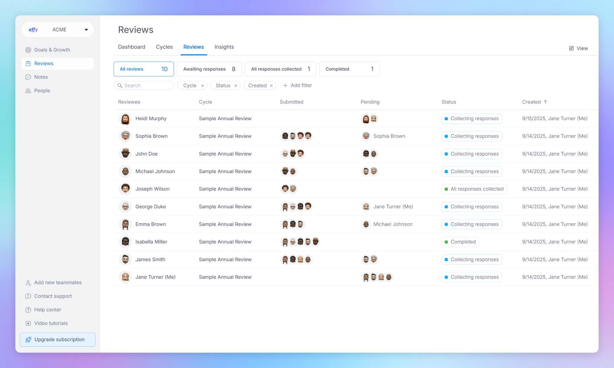 screenshot of Effy AI